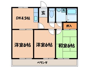 レイティー西大津の物件間取画像